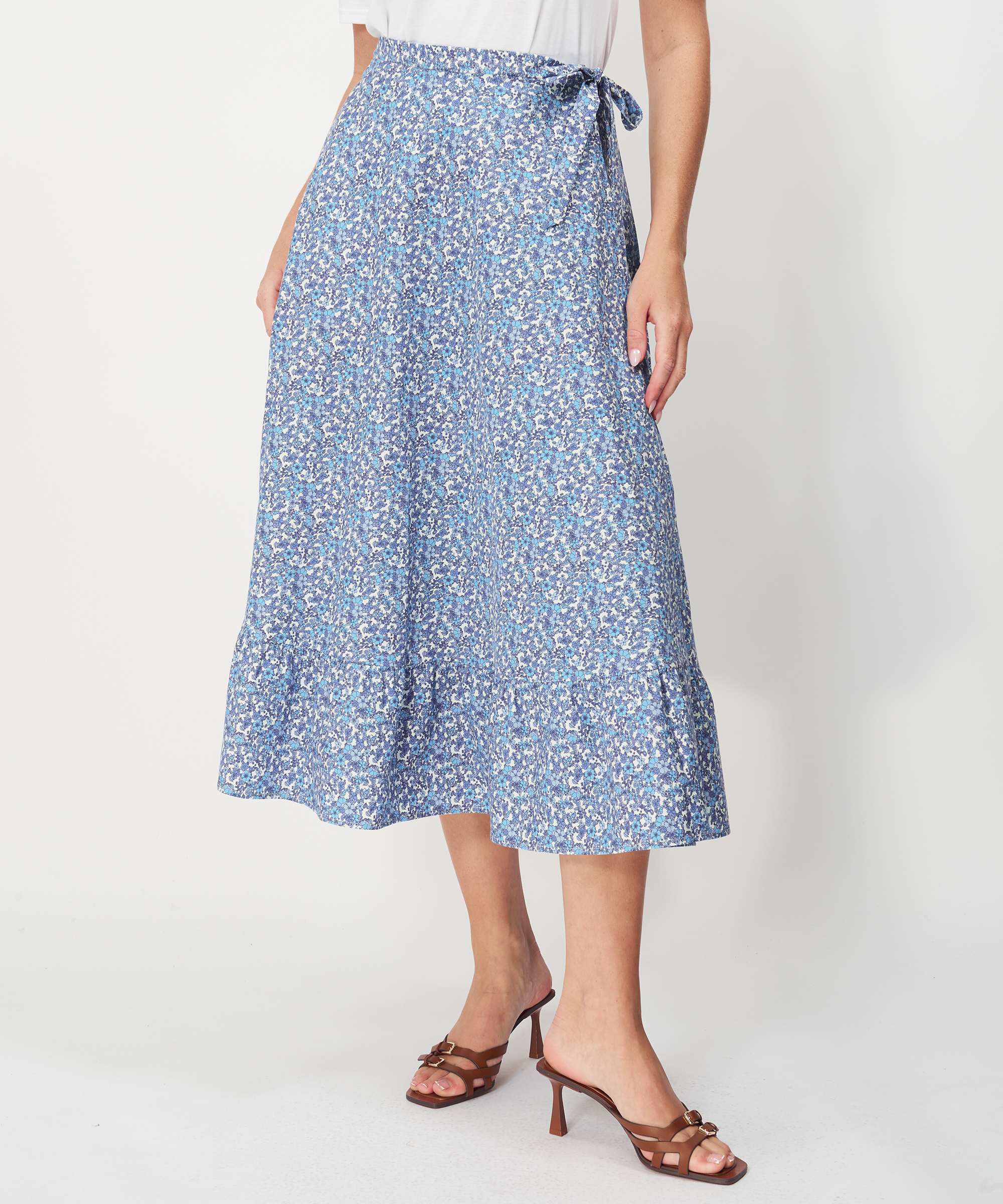 Dorit Wrap Skirt Blue