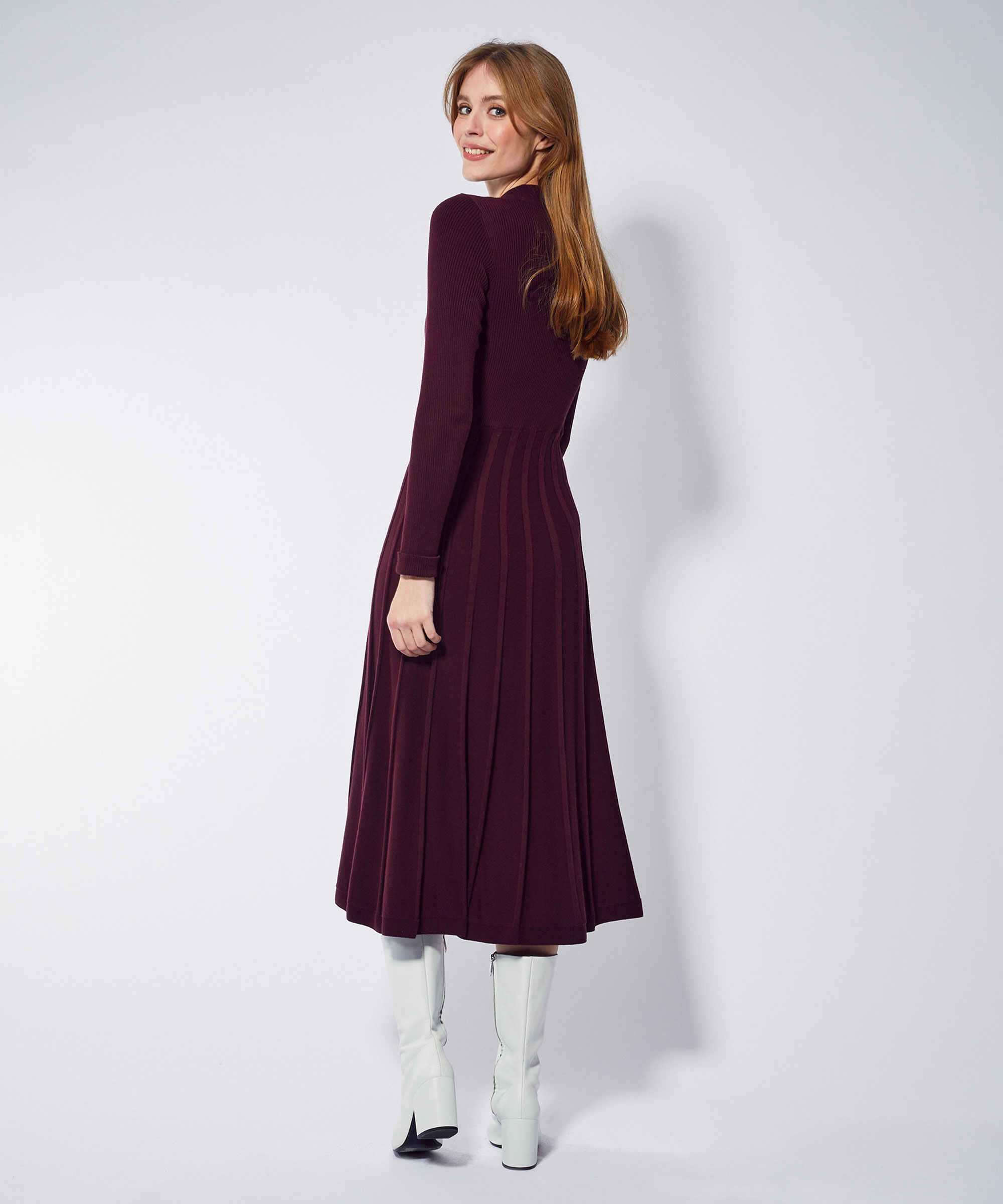 Joanne Dress Burgundy