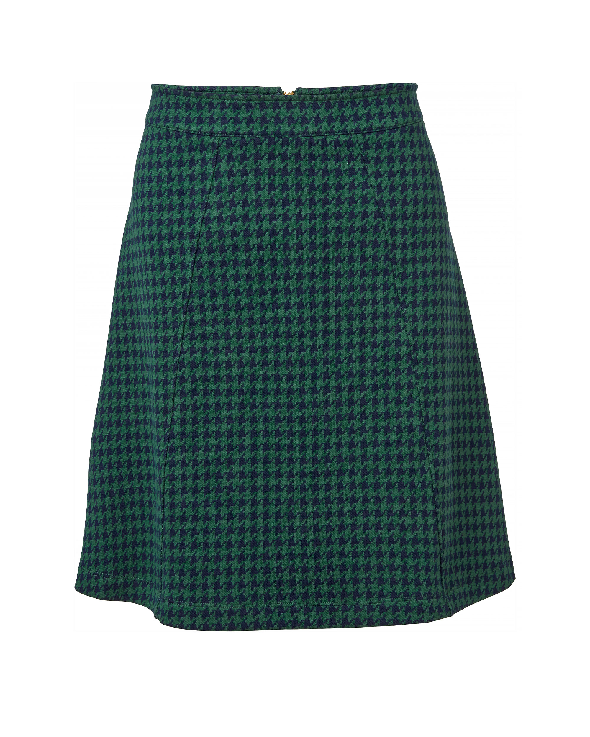 Madeleine Dogtooth Skirt Dk.green