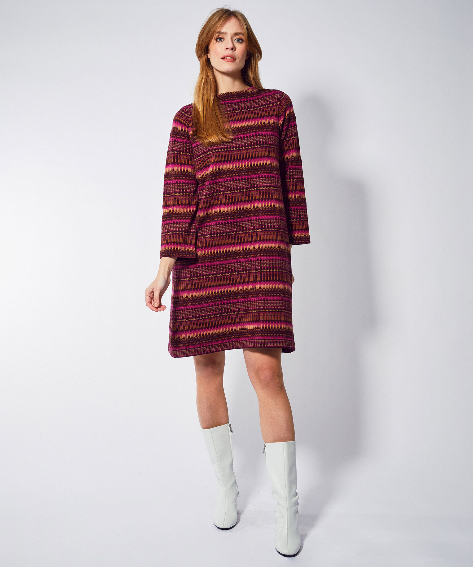 Sunday LS Dress Burgundy