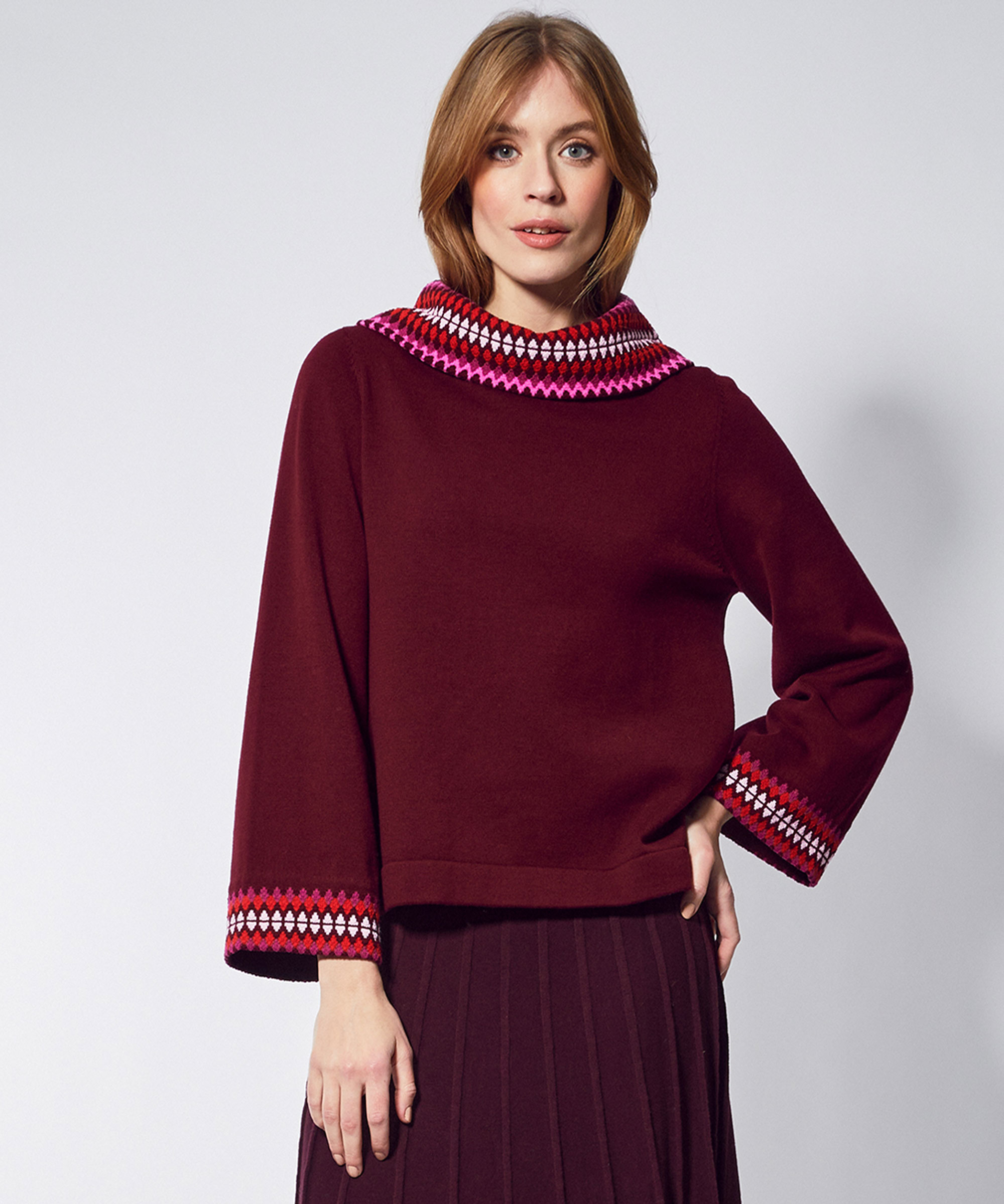 Tessy Jumper Burgundy