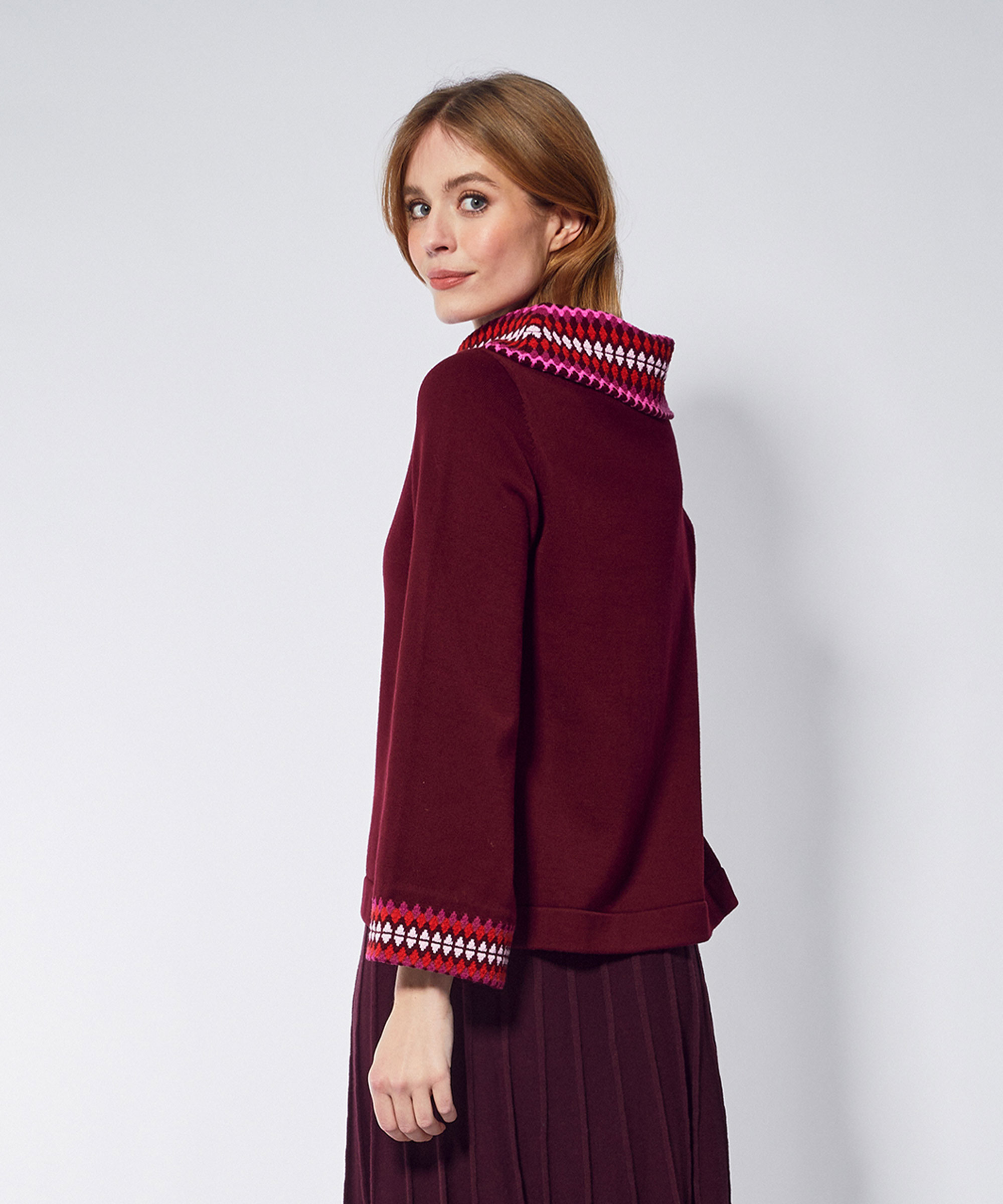 Tessy Jumper Burgundy